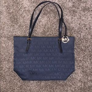 Michael Kors Navy Tote in perfect condition!!!